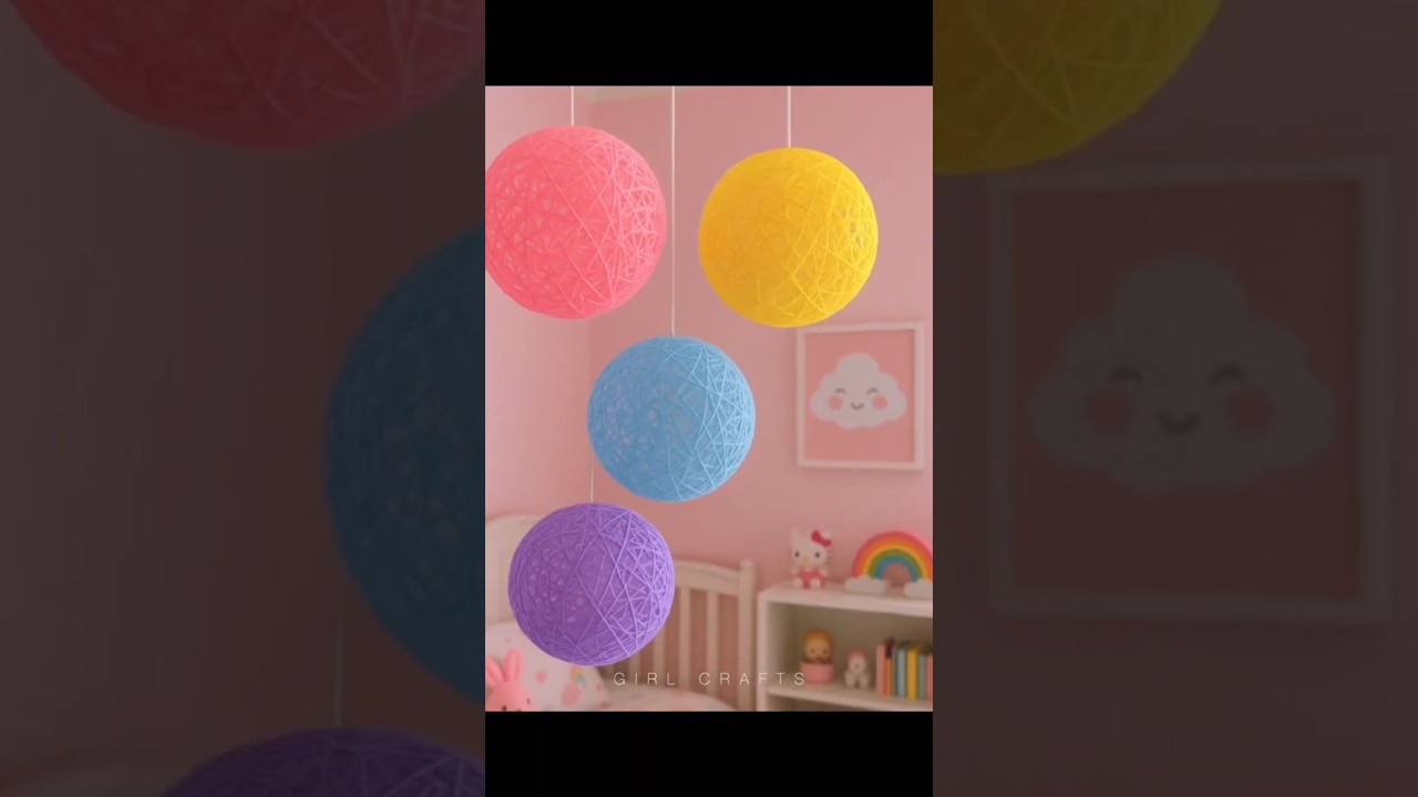 DIY Glue Yarn Ball Tutorial