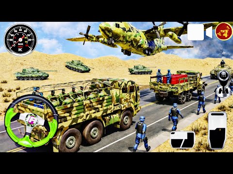 Us Army Truck & Jeep Driving 3d 2025 - Army Vehicles Simulator Game - Android Gameplay 