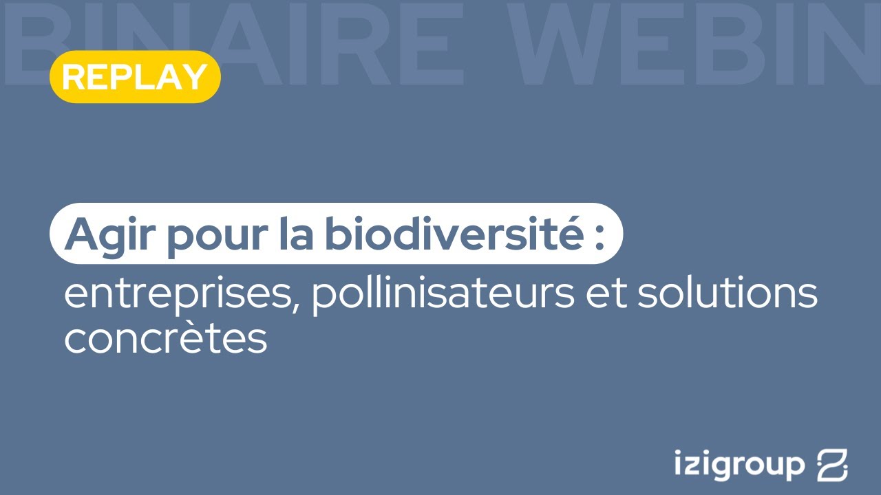[Replay Webinaire] Agir pour la biodiversité : entreprises, pollinisateurs et solutions