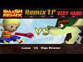 Smash Remix Classic Mode Remix 1P Gameplay With Lucas VERY HARD