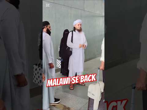 Mufti Tariq Masood Malawi se back #shorts #vlog
