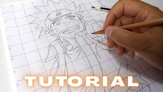How to draw using Grid - step by step without printing | TUTORIAL