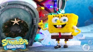 &#39;Santa Has His Eye On Me&#39; Music Video 🎄 | SpongeBob