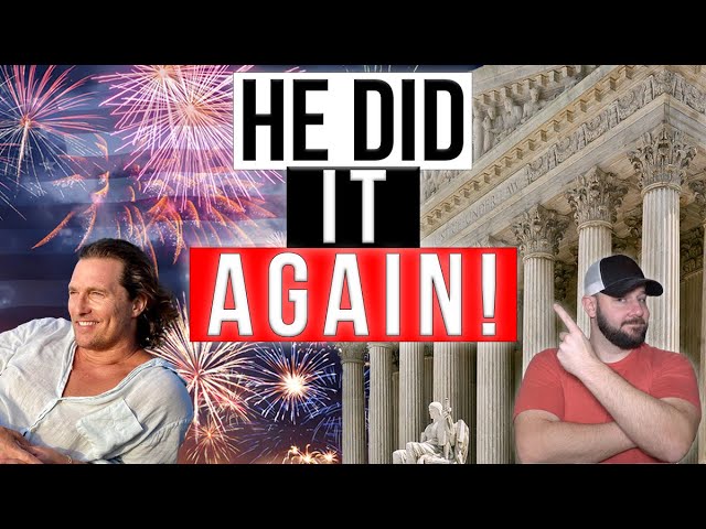 He did it AGAIN! McConaughey EXPOSES EVEN MORE of the Gun Control Law... In newly released video...