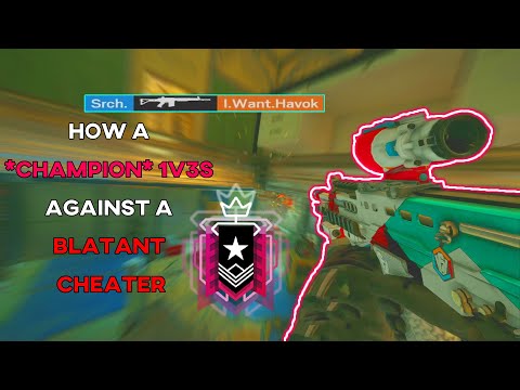 How a Champion 1v3s Against Blatant Cheater Ranked Highlights - Rainbow Six Siege