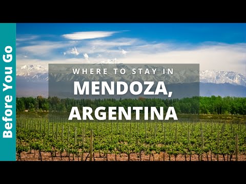 Los 5 mejores lugares para alojarse en Mendoza, Argentina (DÓNDE ALOJARSE Y BEBER VINO FÁCILMENTE)