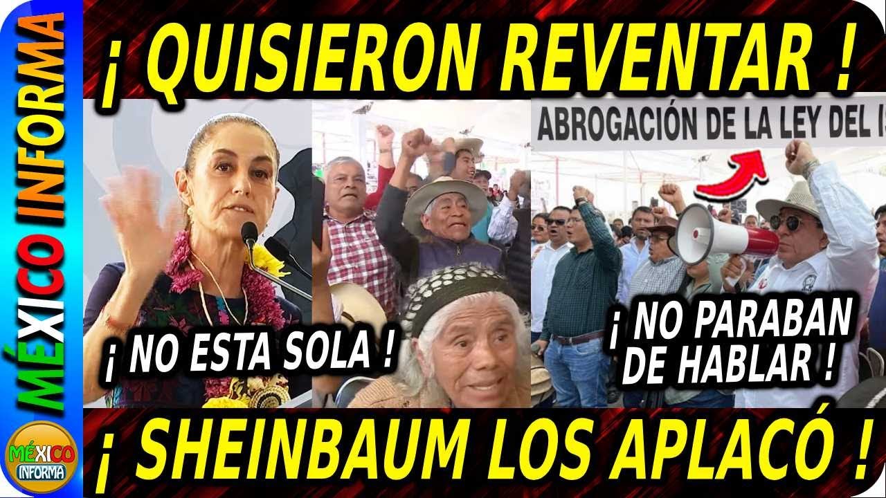 QUISIERON REVENTAR EL EVENTO. SHEINBAUM LOS TUVO QUE APLACAR. ESCUCHA LO QUE LE GRITARON EN OAXACA.