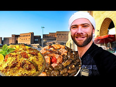Trying Iraqi Street Food for the First Time!! Grand Bazaar Food Tour!!