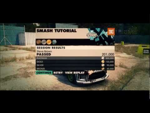 DiRT 3: Gymkhana Smash Tutorial - How To Get Platinum