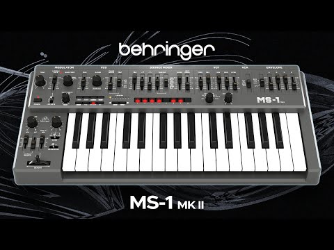 Behringer MS 1 MKII  - 14 Presets for Ambient, Electronic, Melodic Techno (Demo with UAFX Galaxy)