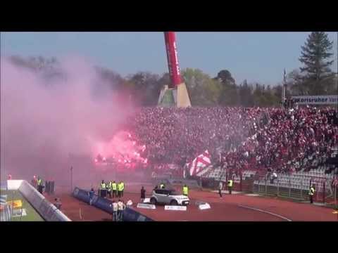 KSC vs. 1.FCK 29.03.2014 Pyroshow