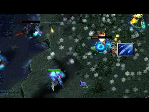 DOTA CRYSTAL MAIDEN ICE RAIN DISASTER! (HUGE DAMAGE KILLING ALL)