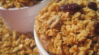 preview picture of video 'HONEY WALNUT GRANOLA - How to make GRANOLA Recipe'