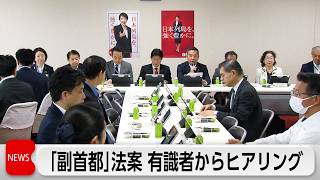 自民党「副首都構想」有識者らヒアリング　目的・規模の想定などで要望