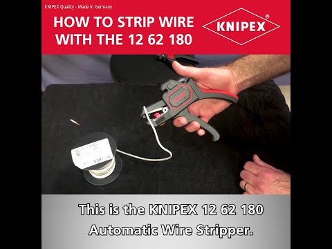Replės laidų nuizoliavimui KNIPEX 1262 video