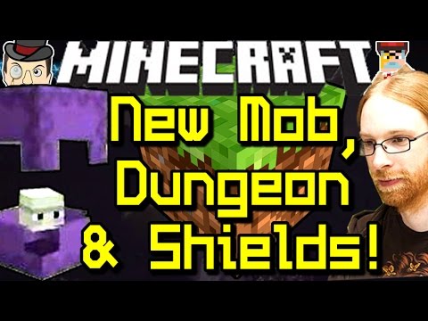 AdamzoneTopMarks - Minecraft News SHULKER MOB, End City Dungeon, Shields (1.9 Update)