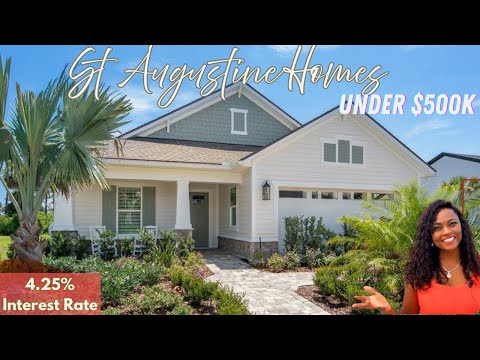 St Augustine Florida |  St Augustine New Homes Under 500,000 | Model Home Tour 2025