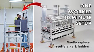 The MiTower- Safest Alternatives to Ladders | Mobile Scaffolding