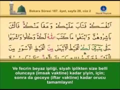 2- Bakara Sûresi- Takipli ve Mealli - İshak Danış