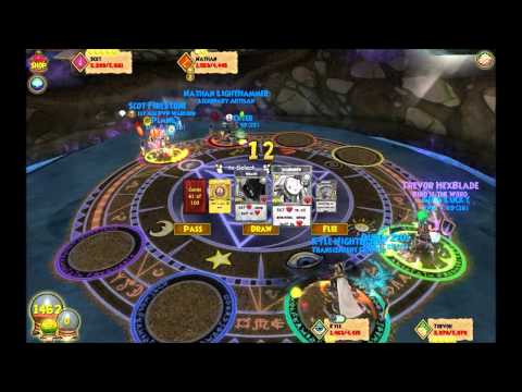 Wizard101-Death & Balance vs Myth & Fire 2v2 PvP