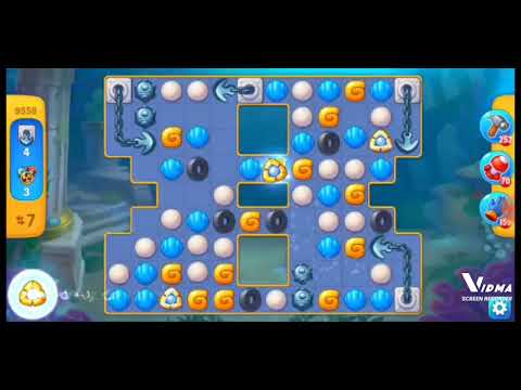 Fishdom. 9558 level no boosters and diamonds. 17 moves