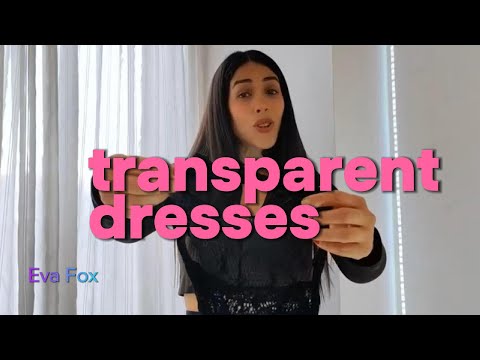 3 TRANSPARENT Dresses TRY ON | Latin model Eva Fox