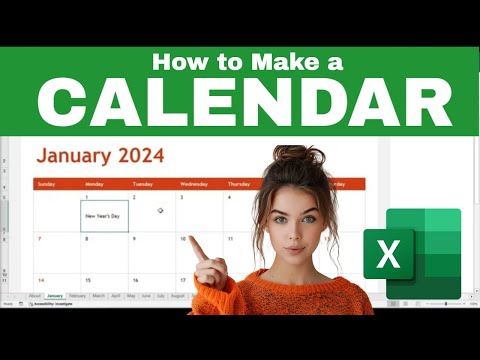 How to Create a Monthly or Yearly CALENDAR in EXCEL (Free & Easy Templates!)