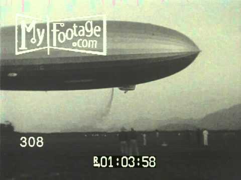 1936 Zeppelin Hindenburg's Maiden Voyage to Brazil