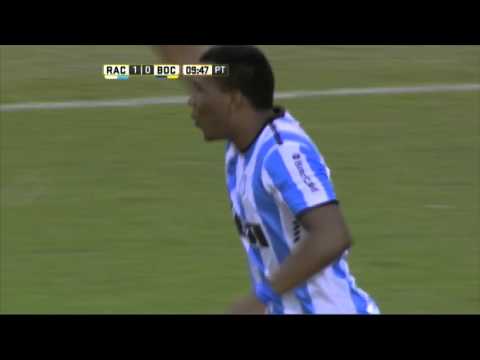 Gol de Martínez. Racing 1 - Boca 0. Fecha 5. Primera División 2016