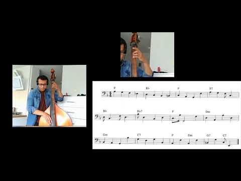 F blues - "Building bass lines" by Ron Carter