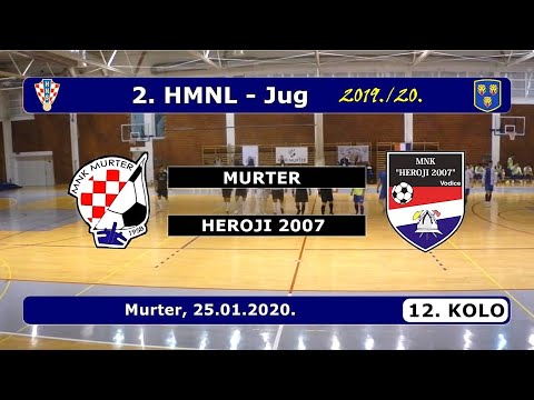 2.HMNL-JUG, 12. KOLO: MURTER - HEROJI 2007, 25.01.2020.