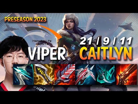HLE Viper CAITLYN vs VARUS ADC - KR Ranked