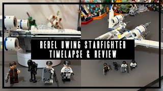 YouTube thumbnail: Rebel U-Wing Starfighter (75399) Timelapse & Review | Lego Star Wars