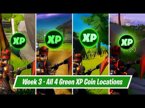 Week 3 - All Green XP Coin Locations in Fortnite Chapter 2 Season 3