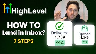 7 STEPS on how to land in inbox using GHL LC email domain (99% Deliverability)