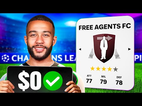 Can I Win UCL with Free Agents Only?