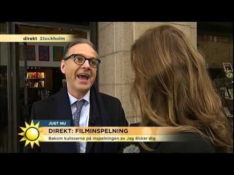 Maria Forsblom skådespelar mot Björn Kjellman - Nyhetsmorgon (TV4)