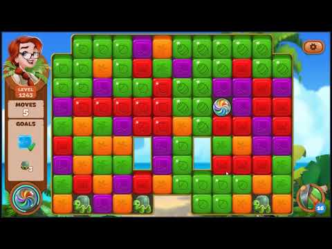 Lost Island Blast Adventure Level 1243 - NO BOOSTERS 🏝️ | SKILLGAMING ✔️