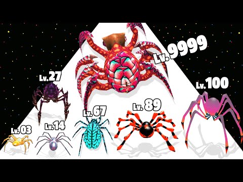 Insects Run And Evolve - Level Up Insect Max Level Gameplay (Spider Evolution Runner)