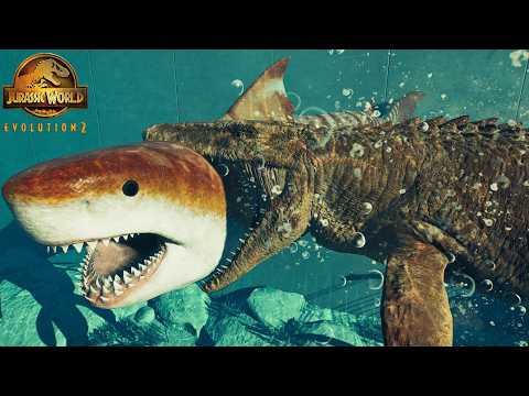 MOSASAURUS vs. MEGALODON |Hunt & Fight| vs. All Marine Reptiles