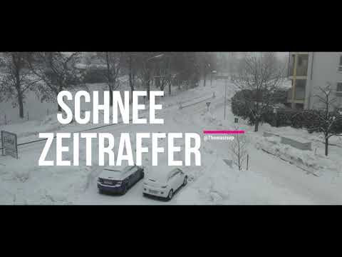 Zeitraffer Lienz Schneefall Osttirol time laps 4K
