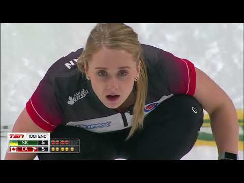 #scotties2019 Jocelyn Peterman touching all the bases