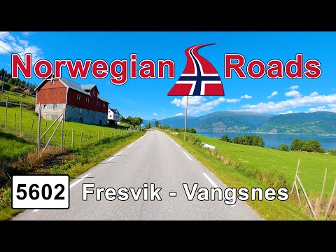 Driving Fv5602 Fresvik - Vangsnes | Norwegian Roads 4K UHD