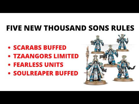 Five New Thousand Sons Rules from the New Codex...