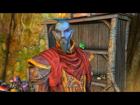 Master Neloth's reaction on shouting. Skyrim Anniversary Edition