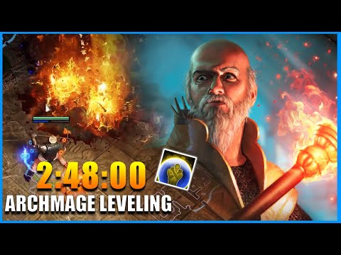 [PoE 3.26] 2:48:00 Archmage leveling Full ACT 10 Run