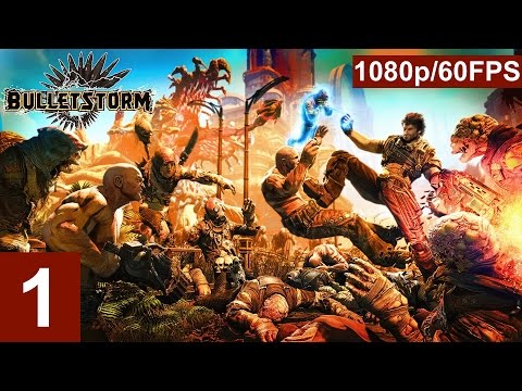 Bulletstorm Part 1 - Walkthrough - Prologue - On The Road To hell - 1080p/60fps