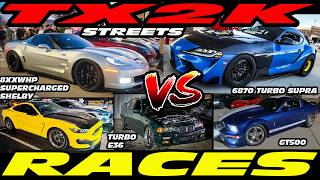TX2K 2026 MOVIE BEST RACES - ZR1 VS SUPRA, C7 Z06, ESS SHELBY, C6, TURBO E36, GT500, G80 M3, SUPRA