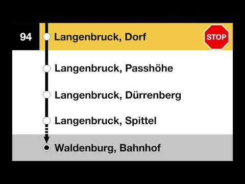 PostAuto Ansagen - 94 Balsthal – Langenbruck – Waldenburg