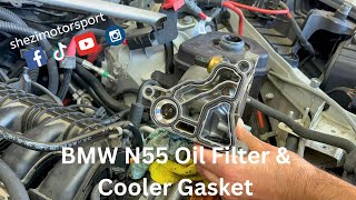 BMW X5  N55 Oil Filter and Cooler Gasket Replacement